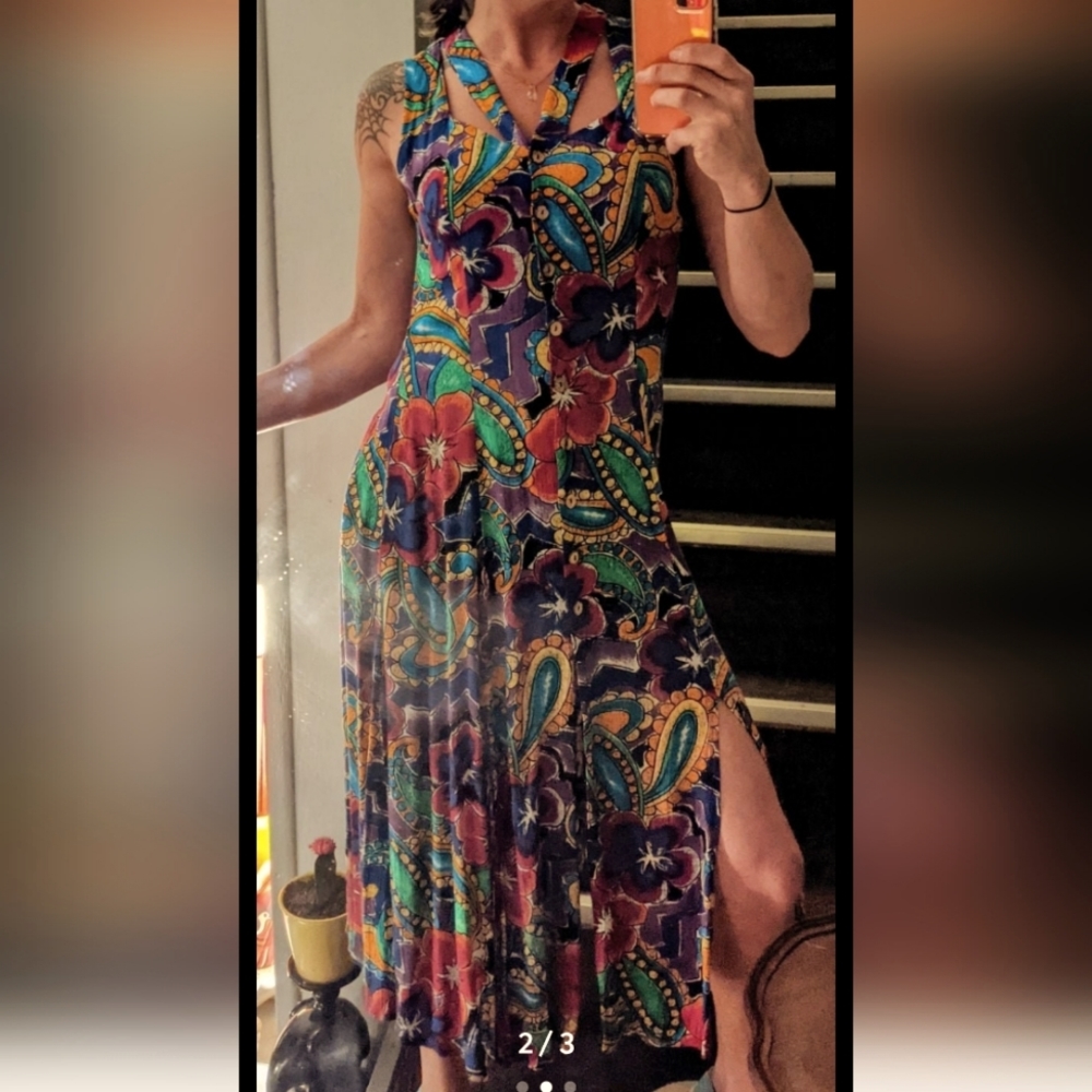 Vintage Paisley Dress